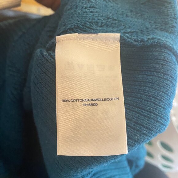 (3) Lands' End cable knit split cowl neck sweaters size M Tall women's - Picture 8 of 8